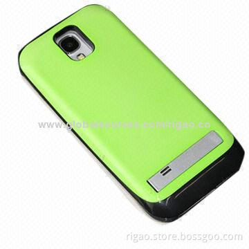 Square Hole Protective Battery Cases with Bracket, for Samsung Galaxy S4
